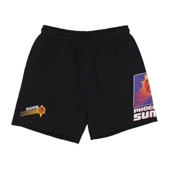 Mitchell & Ness Pantalones cortos de felpa con logo vintage Postgame - Sport - Hombre - Negro - L