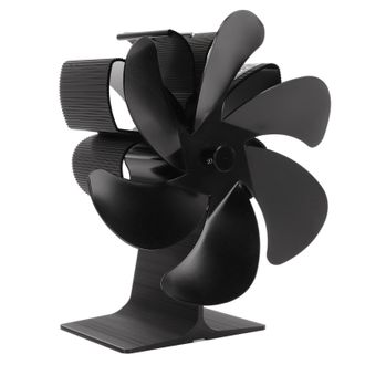 OEM Ventilador Ecol&oacute;gico De 6 Aspas Para Estufa, Color Negro, Con Arranque Autom&aacute;tico, Resistente A Altas Temperaturas Y De Alta Eficiencia Energ&eacute;tica. Ve