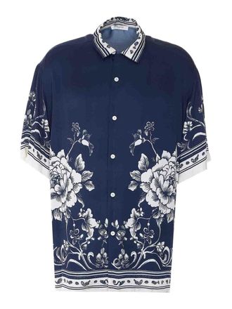Ih Nom Uh Nit Blue Printed Shirt