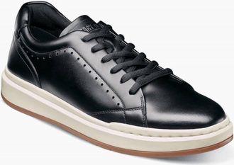 Stacy Adams Mens Collins Lace Up Sneaker In Black