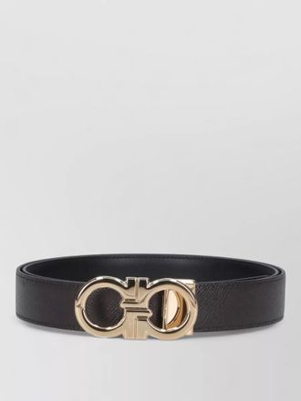 Ferragamo adjustable leather belt smooth finish design
