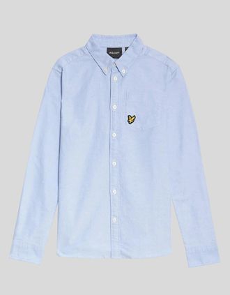 Lyle & Scott Lyle And Scott Mens Cotton Button Down Oxford Shirt - Blue - Size: 12/13 y