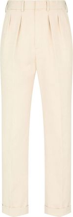 Tom Ford Ivory Cotton Chino Trousers