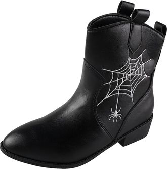 Generic Ankle Boots Womens Ankle Boots Platform Boots with Block Heel Leather Low Boots Shoes Mid Calf Boot Ankle Boot Short Autumn and Winter Boots Elastic R