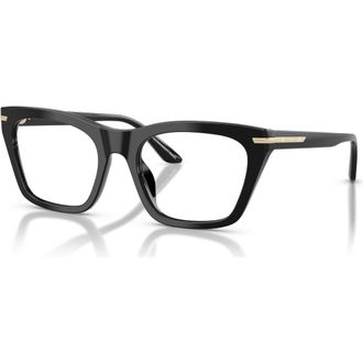 Emporio Armani 53mm Cat Eye optical glasses in Black at Nordstrom