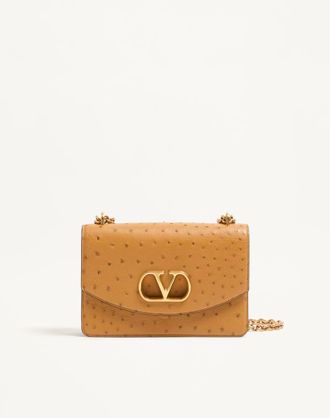 Valentino Garavani Borsa a spalla Valentino Garavani Vain in struzzo Donna TABACCO UNI