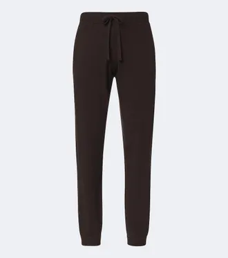 Allude Wool and cashmere sweatpants