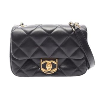 Chanel Pre-owned Vintage Schoudertas - Dames - Pre-owned - Zwart - Maat: ONE Size Leer