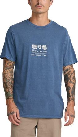 Rvca Crustaceous Cotton Graphic T-Shirt in Dark Denim at Nordstrom, Size Xx-Large