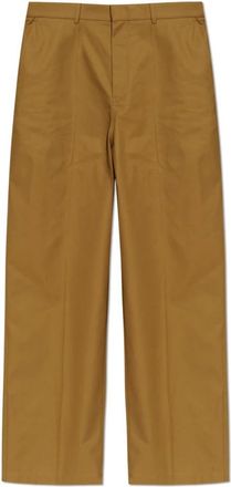 Balenciaga Wijde broek - Heren - Wijde Broeken - Beige - M - Katoen - Broeken