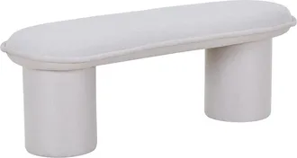 Vente-Unique Panca In Tessuto Beige - Elamiu