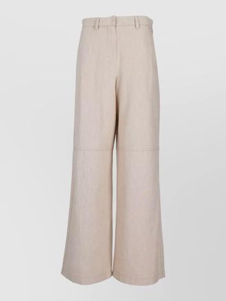 Max Mara wide leg shorts seam detailing pockets