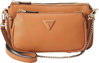 Guess Noelle II Double Pouch Crossbody - Dames - Schoudertassen - Bruin - ONE Size - Tassen