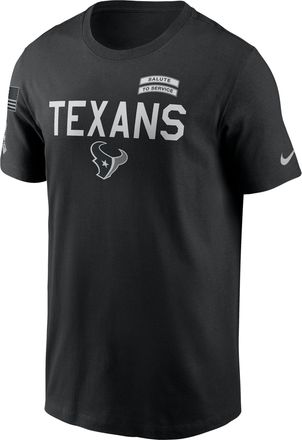 Nike Houston Texans Salute to Service Sideline Nike Mens Dri-FIT NFL T-Shirt in Black | 02ET00AA2D-NKC