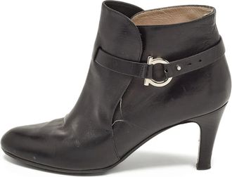 Ferragamo Stivaletti Gancini 75mm - Nero