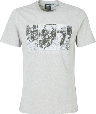 Barbour Arter T-Shirt - Heren - T-shirts - Grijs - L - Katoen - Tops
