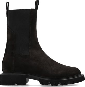 AllSaints Hallie Leren Enkellaarsjes - Dames - Schoenen - Bruin - Maat: 37 EU Leer