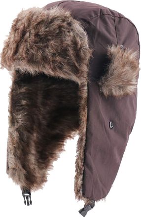 Generic Black Winter Hat,Ear Protection Windproof Cold Wind and Snow Cap,Trapper Hat with Ear Flaps Men Women,Hunter Hat,Warm Hat for Outdoor Skiing Skating C