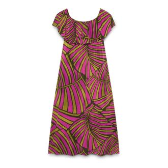 Fiorella Rubino Vestido Chill off shoulder con estampado - Dresses - Mujer - Rosa - XL