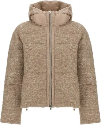 Herno Sequin-embellished Boucl&eacute; Jacket