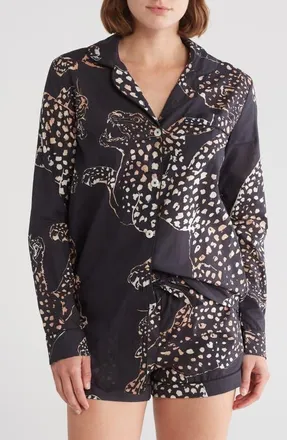 Desmond & Dempsey Signature Pajama Set in Jag Navy at Nordstrom, Size Xx-Large