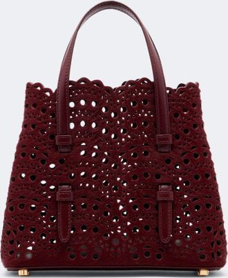 Alaia Ala&iuml;a Borsa a mano Mina 20 Small in cavallino