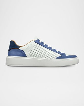 Allen Edmonds Men & apos;s Oliver Perforated Leather Slip-On Sneakers
