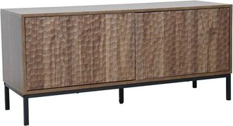 Oviala Oviala - Mobile tv rettangolare con 2 ante, L120 cm, legno scuro