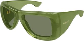 Saint Laurent Howl Zonnebrillen - unisex - Zonnebrillen - Groen - 63 MM - Accessoires