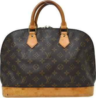 Louis Vuitton Alma Monogram Canvas Brown Canvas Handbag (Pre-Owned)