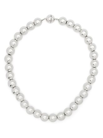 Jil Sander Collana con sfere - Argento