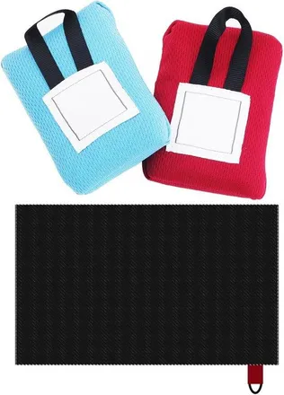 OEM Set Di Coperte Da Picnic, Tappetino Pieghevole Per Attivit&agrave; Allaperto, Impermeabile E Resistente Alla Sabbia, 2 Pezzi, 110 X 70 Cm, Rosso/blu