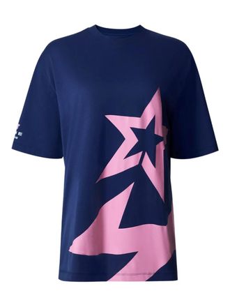 Perfect Moment star-print T-shirt - women - Cotton - L - Blue
