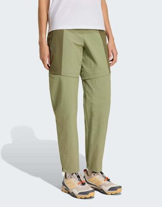 adidas Terrex xperior utilitas clima365 - Pantaloni verde oliva con zip