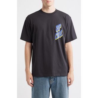 Rip Curl Liquid Trips Slant Graphic T-Shirt in Washed Black at Nordstrom, Size Xx-Large