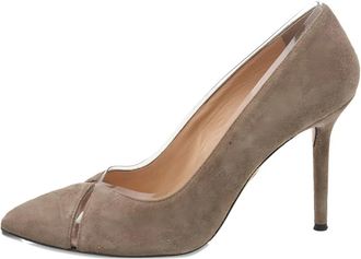 Charlotte Olympia Pre-owned 95mm suede heel pumps - Brown