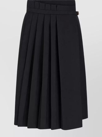Dries Van Noten wool pleated skirt