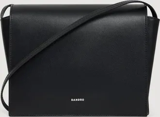 Sandro Small leather bag with logo