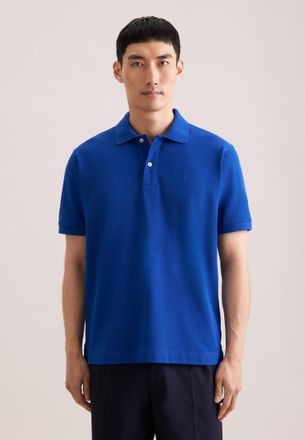 Seidensticker Poloshirt SEIDENSTICKER, Herren, Gr. 3XL, blau, 100% Baumwolle, unifarben, regular fit, Shirts Poloshirt, Polo Uni