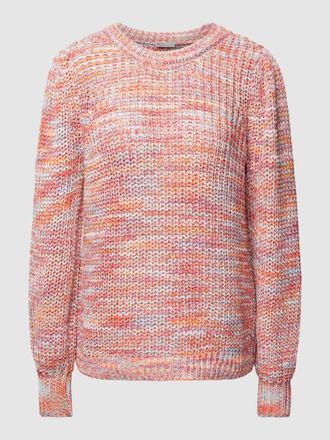 Fransa Strickpullover in melierter Optik Modell Linda in Orange, Gr&ouml;&szlig;e S