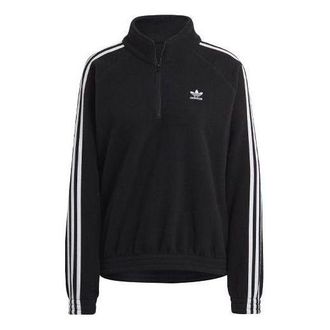 adidas (WMNS) adidas Adicolor Classics Polar Fleece Half-Zip Sweatshirt Black GN2864