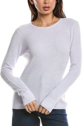 Fort&eacute; Cashmere Thermal Crewneck Cashmere-Blend Sweater