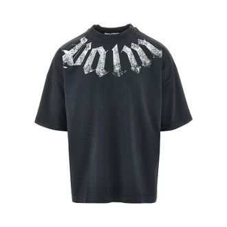 Palm Angels Neck logo Loose Fit T-shirt Man XL