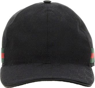 Gucci Baseball Hat With Web-Uomo