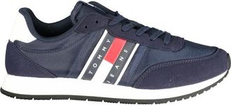 Tommy Hilfiger Polyurethane Sneaker - Heren - Sneakers - Blauw - 41 EU - Leer - Schoenen