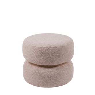 Schubiger M&ouml;bel Hocker Rund Rosa B: 42 cm