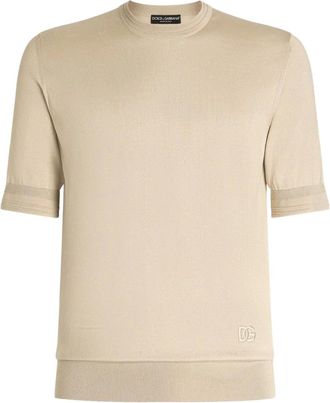 Dolce & Gabbana T-shirt in seta - Toni neutri
