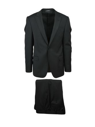 Emporio Armani Black Virgin Wool Suit