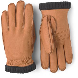 Hestra Deerskin Primaloft Rib Accessoires - Heren - Handschoenen - Bruin - 9 IN - Leer - Accessoires