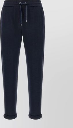 Brunello Cucinelli silk blend cropped track pants